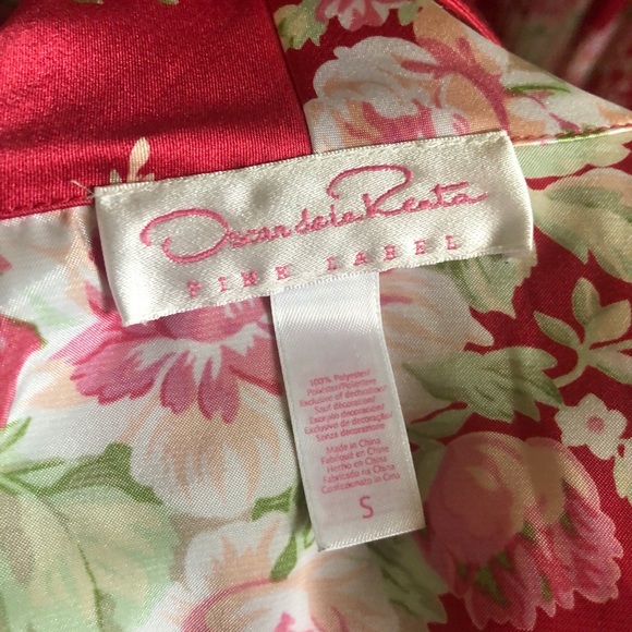 Set- Oscar de la Renta floral nightgown and robe - Picture 5 of 6